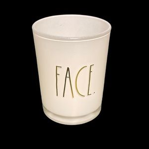 Rae Dunn Face cosmetic holder cup